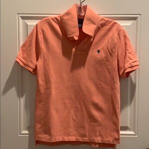 Orange polo shirt